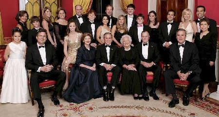 A picture of Bush Family.
